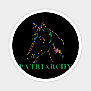 Patriarchy Horse - Barbie Movie Inspired Sticker Magnet